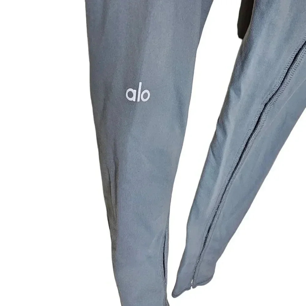 Alo Yoga‎ High-Waist Dash Grey Leggings Size X-small